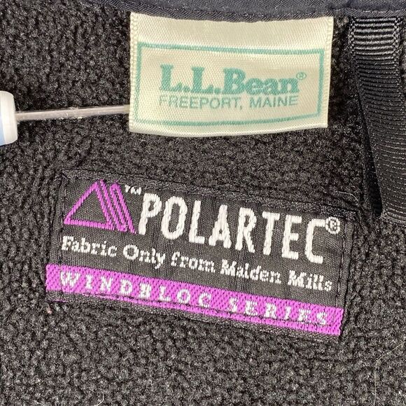 Vintage LL Bean Polartec Windbloc 1/2 Zip Fleece Jacket Womens Size S Nordic USA - Picture 3 of 16